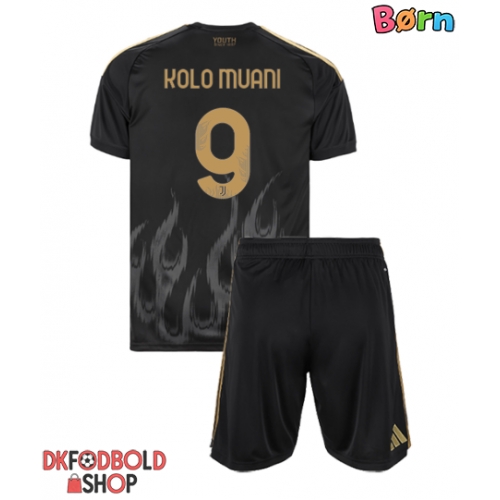 Juventus Randal Kolo Muani #9 Tredje trøje Børn 2026-27 Kort ærmer (+ korte bukser)